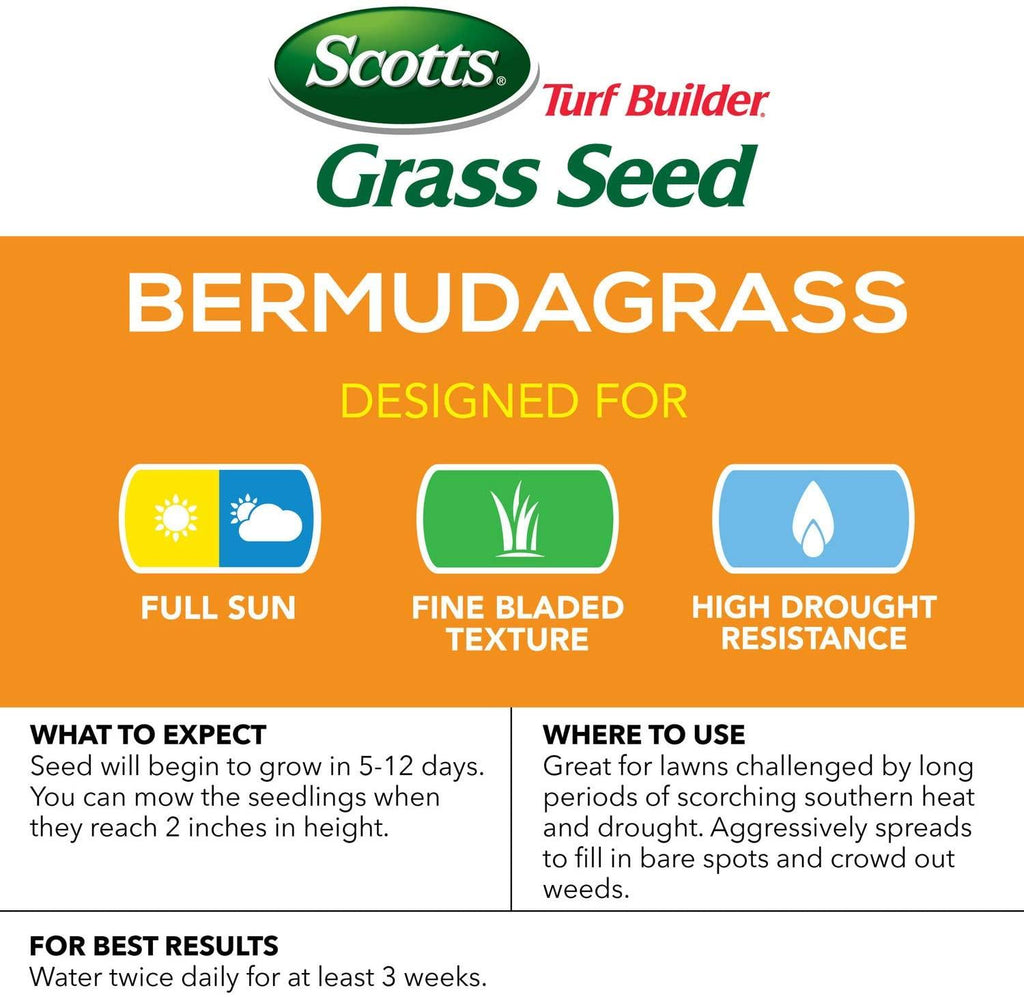 scotts turf builder grass seed bermudagrass 2 pack