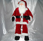 Vickerman 6' Red Velvet Standing or Sitting Santa Unlit. Indoor use only