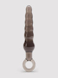 BASICS Beaded Anal Prober with Finger Loop 5.25 Inch, Black