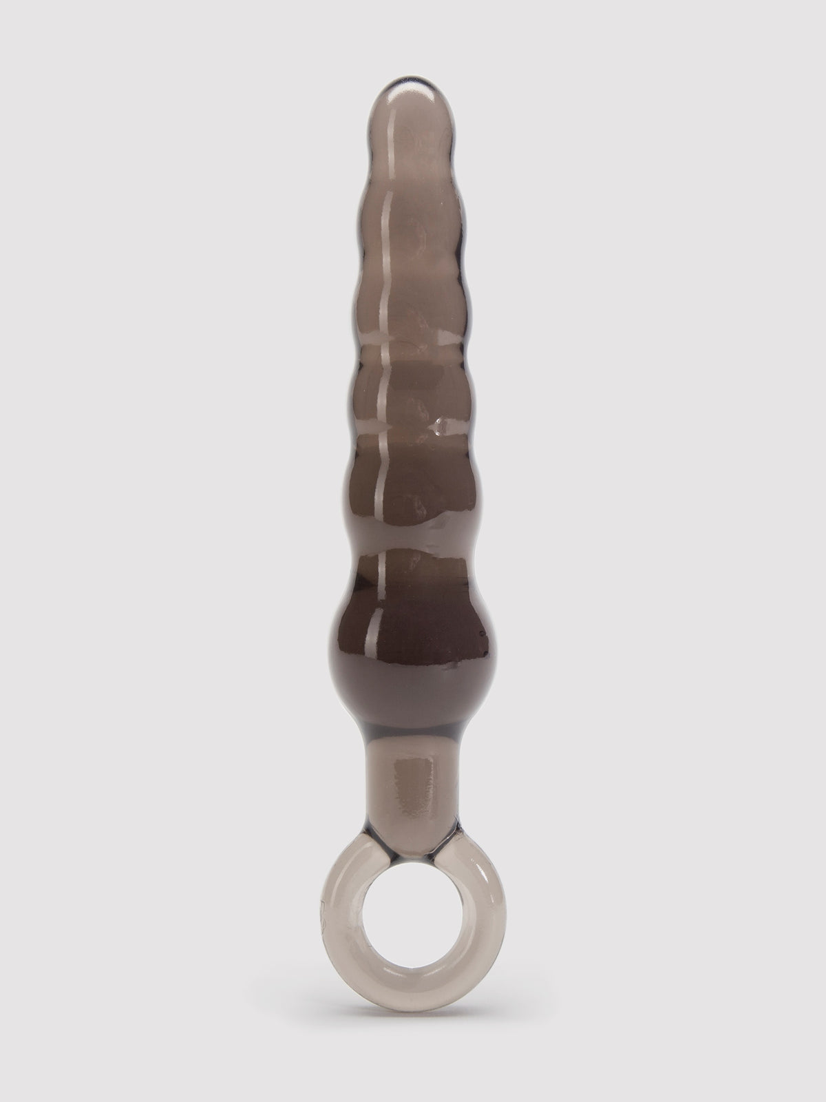 BASICS Beaded Anal Prober with Finger Loop 5.25 Inch, Black