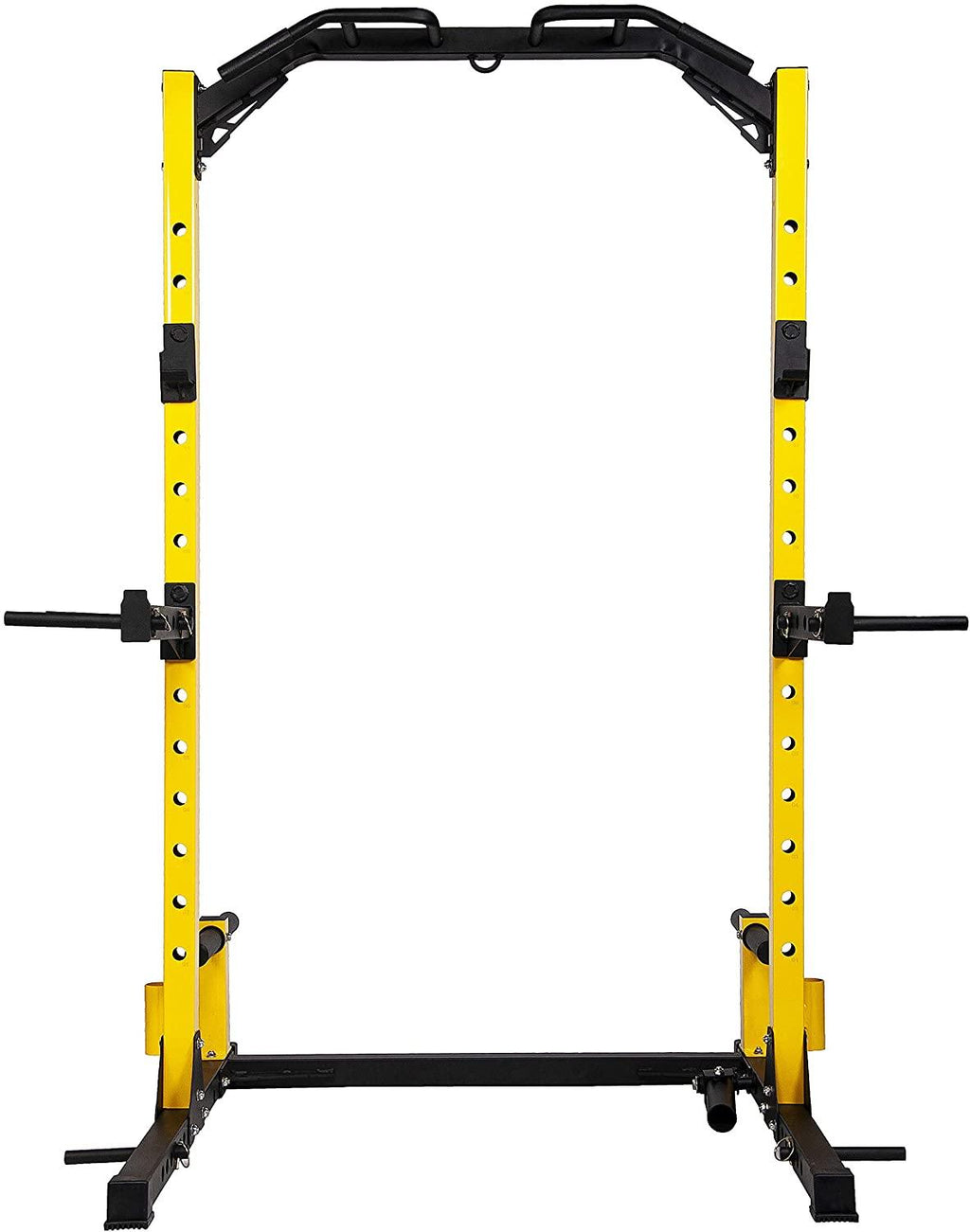 HulkFit Multi-Function Adjustable Power Rack Exercise Squat Stand with J-Hooks and Other Accessories, Pro 1000lbs