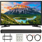 samsung un32n5300afxza 32" 1080p smart led tv (2018) + deco gear soundbar bundle