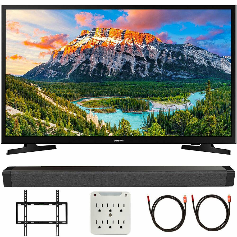samsung un32n5300afxza 32" 1080p smart led tv (2018) + deco gear soundbar bundle