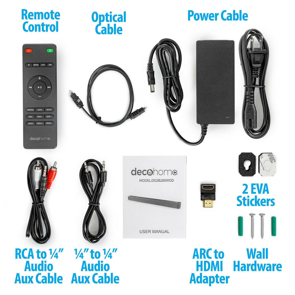 samsung un32n5300afxza 32" 1080p smart led tv (2018) + deco gear soundbar bundle