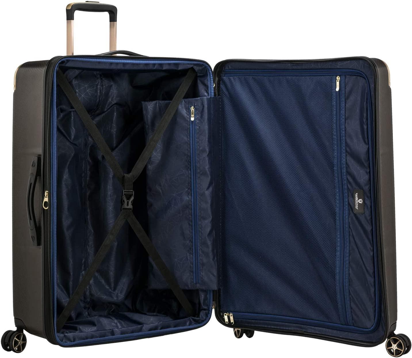 London II Hardside Expandable Spinner Luggage, Gray, Checked-Large 29-Inch