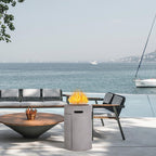 25'' Ore Powder 30,000BTU Adjustable Flame Propane Gas Fire Table with Waterproof Cover
