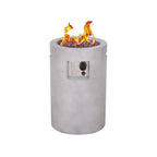25'' Ore Powder 30,000BTU Adjustable Flame Propane Gas Fire Table with Waterproof Cover