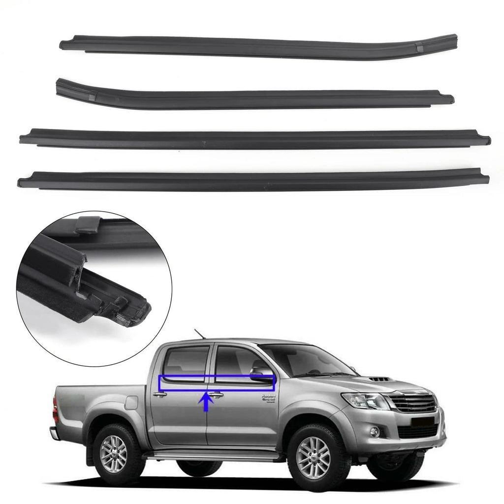 Weatherstrip 4 Door Rubber Seal For Toyota Hilux KUN26 KUN36 GGN25 TGN16 TGN36 Generic