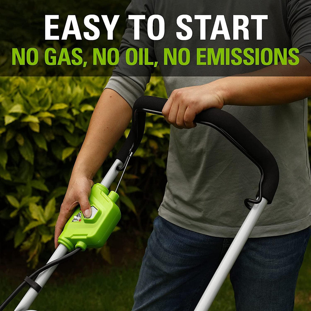 Greenworks 40V 17-Inch Cordless Lawn Mower, 4Ah Battery and Charger, MO40B411