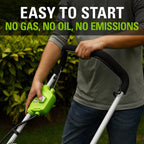 Greenworks 40V 17-Inch Cordless Lawn Mower, 4Ah Battery and Charger, MO40B411