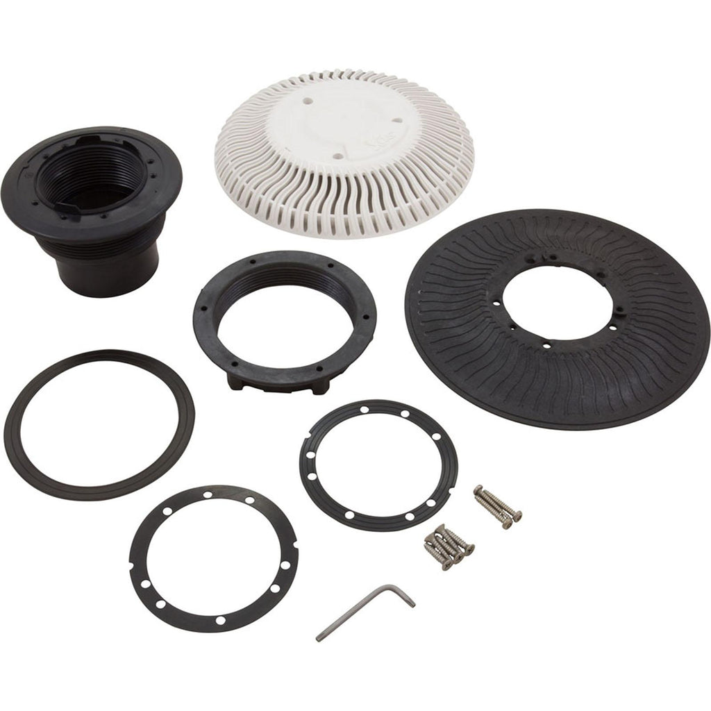 Paramount Pools Main Drain Grate, Paramount SDX2, Vinyl, White, qty 2