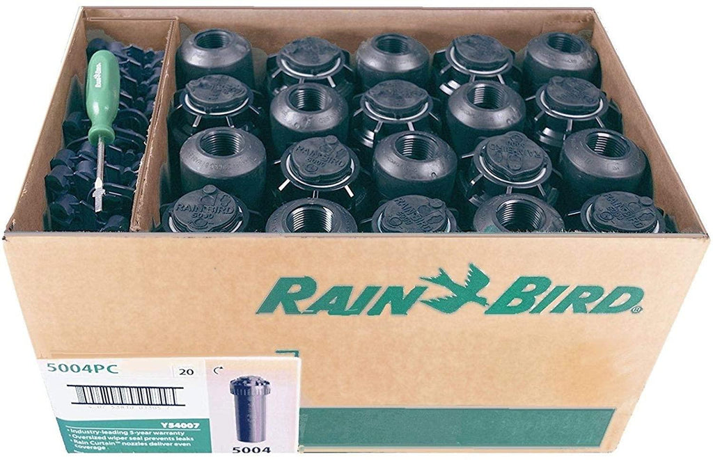 5000 Series Rotor Sprinkler Head - 5004 PC Model, Adjustable 40-360 Degree Part-Circle, 4 Inch Pop-Up Lawn Sprayer Irrigation System - 25 to 50 Feet Water Spray Distance (Y54007) (20 Pack Case)