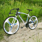 26" Road Bike,21 Speed Bicycles with Double Suspension/s Derailleur/MTB,High Carbon Steel Bicicleta for Man Women