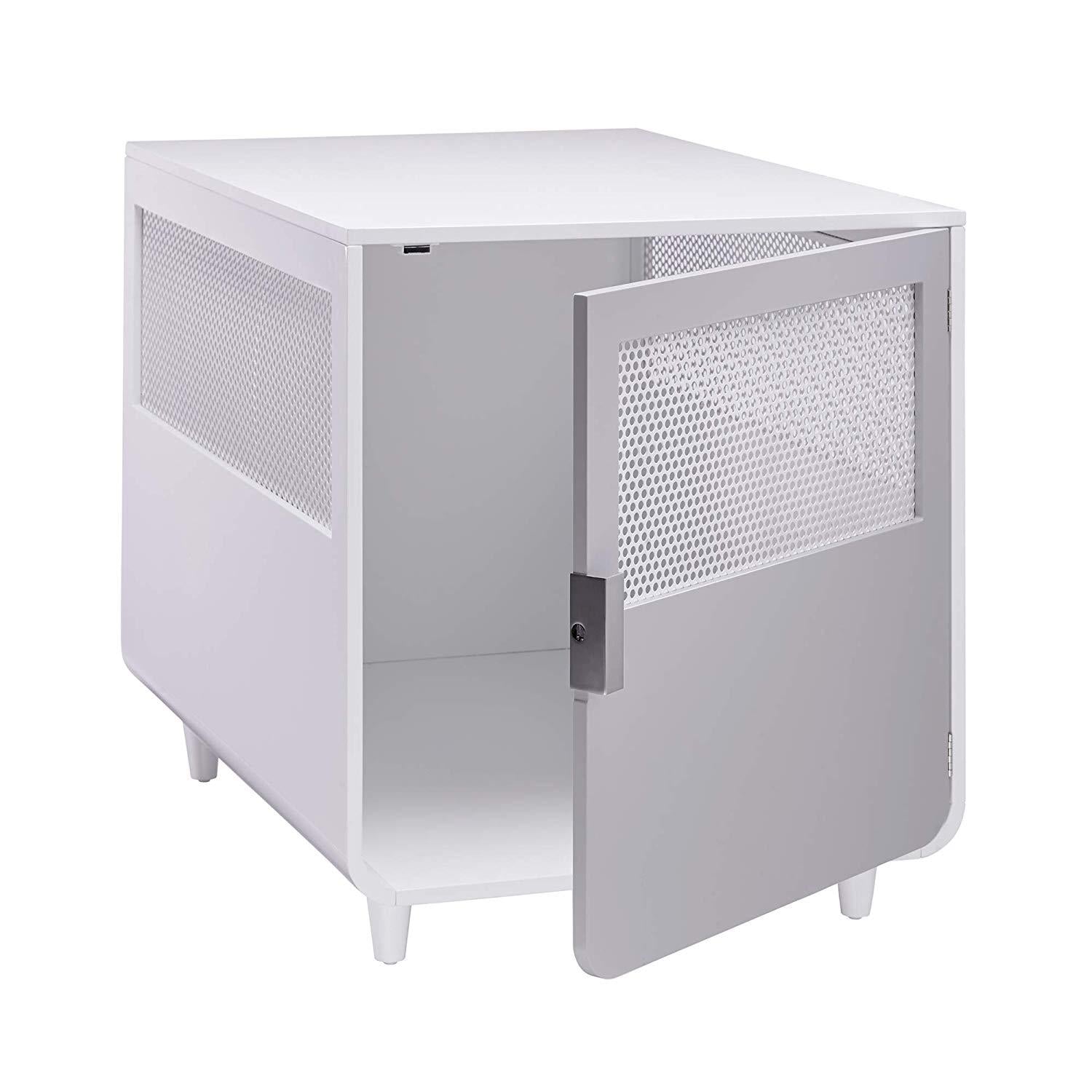 Staart - Radius Wooden Dog Crate - Alpine White - Large
