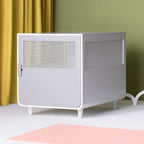 Staart - Radius Wooden Dog Crate - Alpine White - Large