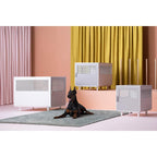 Staart - Radius Wooden Dog Crate - Alpine White - Large