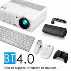 eug android smart projector home theater wifi proyector tv hdmi airplay for ios