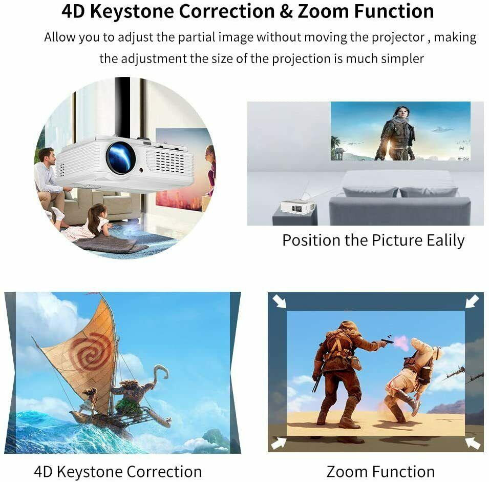 eug android smart projector home theater wifi proyector tv hdmi airplay for ios