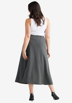 flared elastic waist skirt