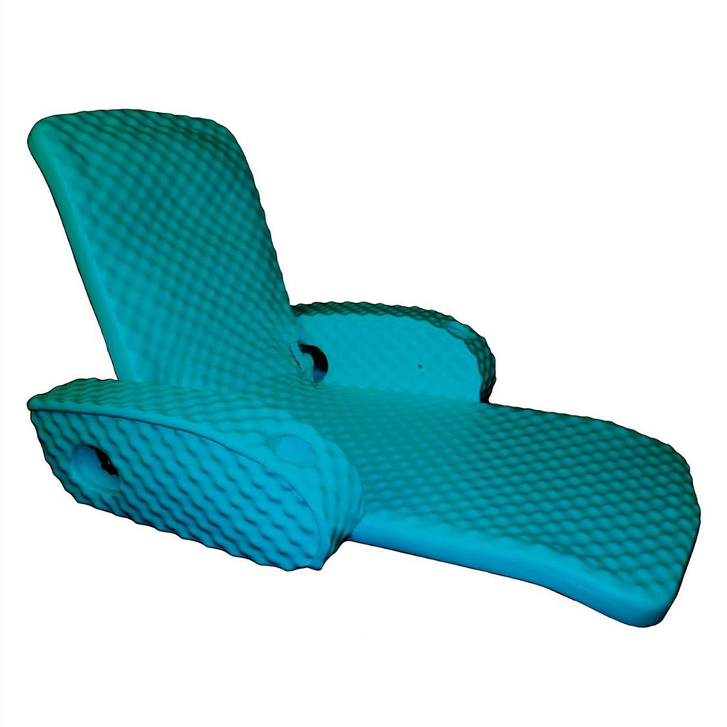 TRC Recreation Super Soft Portable Floating Swimming Pool Water Lounger Comfortable Adjustable Recliner Chair with Armrest Cup