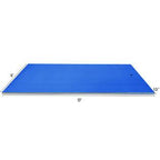 Gymax 12' x 6' Floating Water Pad Mat 3-Layer Foam Floating Island for Pool Lake Blue