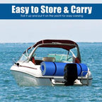 Gymax 12' x 6' Floating Water Pad Mat 3-Layer Foam Floating Island for Pool Lake Blue