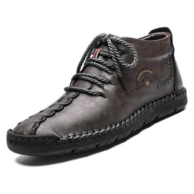 Autumn Winter Men's Big Size Leather Boots