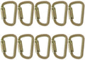Fusion Climb Tacoma Steel High Strength Auto Lock Modified D-shaped Carabiner 10-Pack