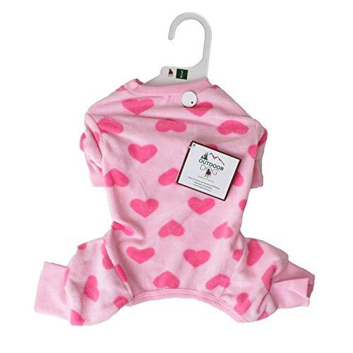 Lookin Good Heart Fce Dog Pajamas - Pink (12 Pack)