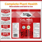 bloom city professional grade ultra pure cal-mag growing fertilizer, 5 gallon (640 oz)