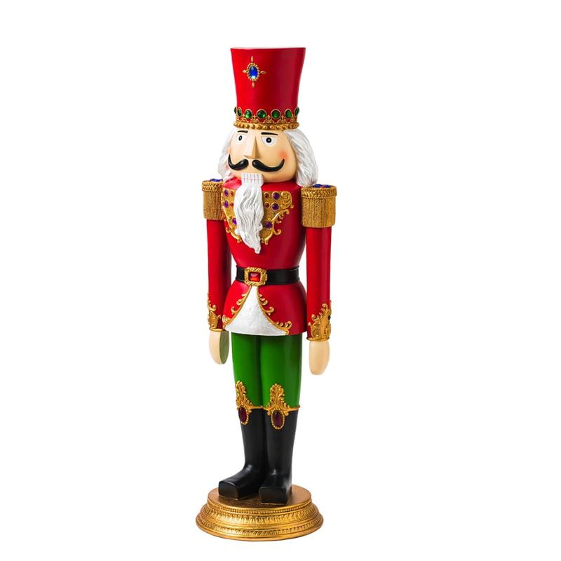 Evergreen Regal Multi-color Costume Polyresin Decorative Nutcracker, 55" x 15"