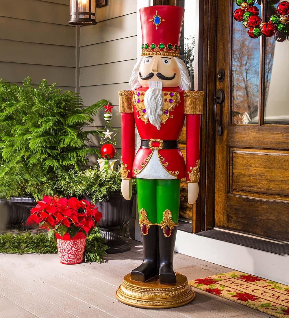 Evergreen Regal Multi-color Costume Polyresin Decorative Nutcracker, 55" x 15"