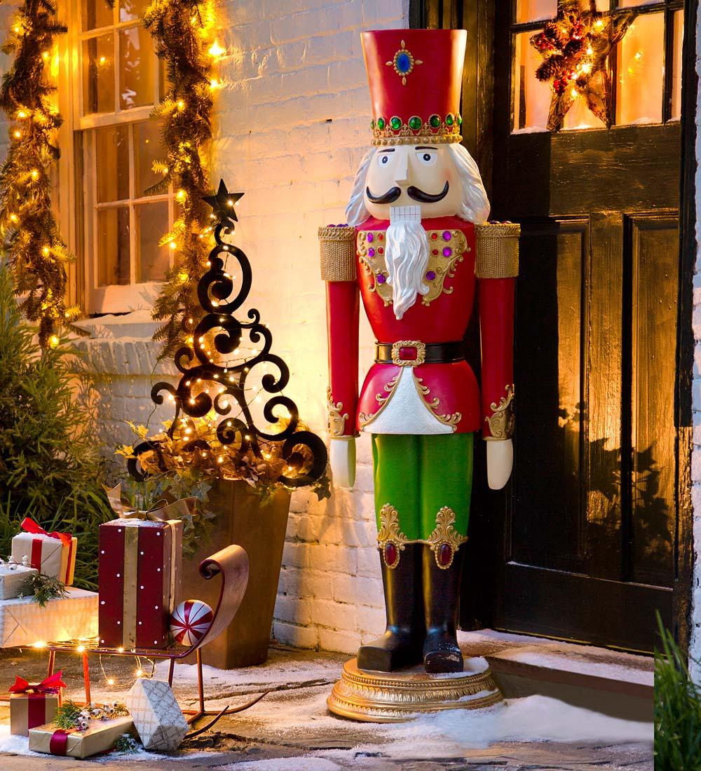 Evergreen Regal Multi-color Costume Polyresin Decorative Nutcracker, 55" x 15"
