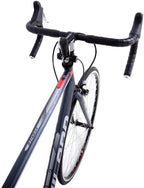 Hiland Vernier Road Bike Steel 700C Racing Bicycle for Men Urban City Commuter Bike  14 Speed Bike Black 58cm
