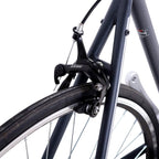 Hiland Vernier Road Bike Steel 700C Racing Bicycle for Men Urban City Commuter Bike  14 Speed Bike Black 58cm