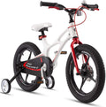 RoyalBaby Kids Bike Boys Girls Space Shuttle White 14 Inch Magnesium 2 Hand Disc Brakes Training Wheels