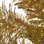 9' Pencil Champagne Gold Tinsel Artificial Christmas Tree - Unlit