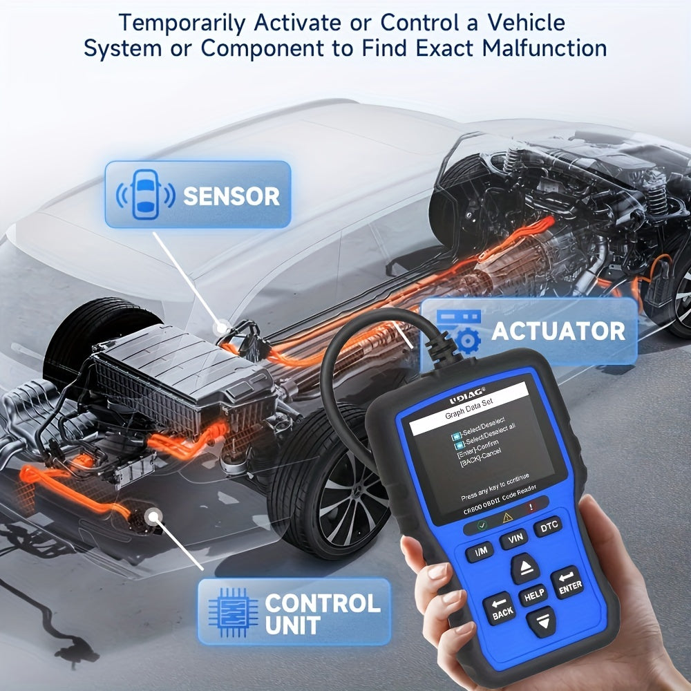 CR800 OBD2 Scanner Live Data Professional Mechanic OBDII Diagnostic Code Reader Tool For Check Engine Light Scan Tool