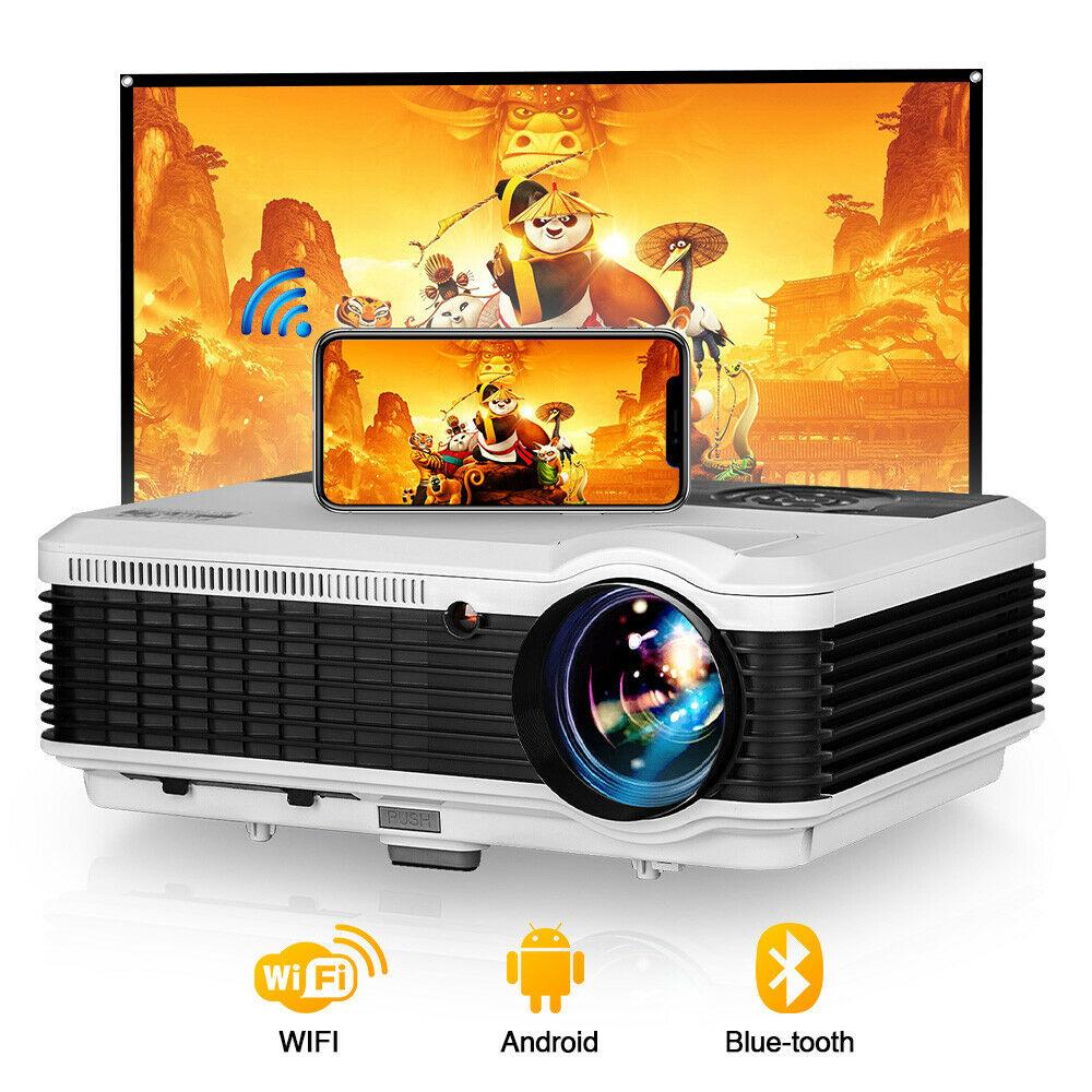 led android hd projector blue-tooth lcd home theater wlan online apps tv wifi