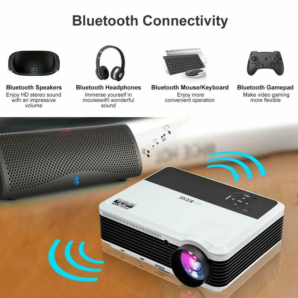 led android hd projector blue-tooth lcd home theater wlan online apps tv wifi