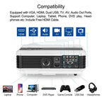 led android hd projector blue-tooth lcd home theater wlan online apps tv wifi