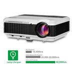 led android hd wifi projector blue-tooth lcd home theater wlan online apps tv