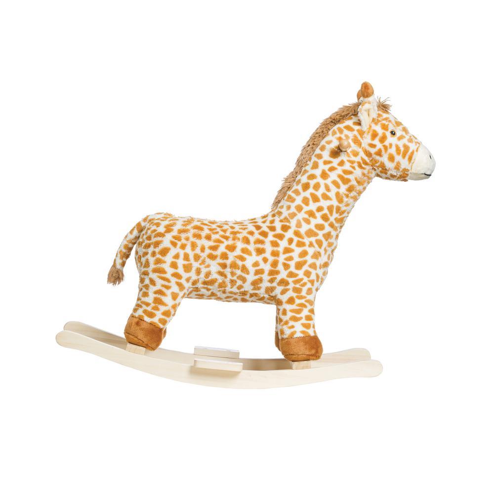 Brown Giraffe Children's Rocker