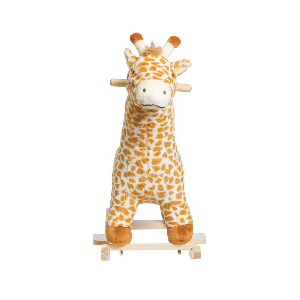 Brown Giraffe Children's Rocker