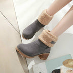 Ladies Thick Fluffy Warm Snow Boots