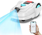 2026 M800Plus 3D Vision Cordless Robot Lawn Mower with Bow-Shaped Path Mowing, APP Control, Robotic Lawnmower with Obstacle Avoidance, Auto-Charging for Lawns up to 8611 sq.ft, White