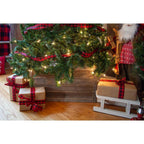 Farmhouse 22.5 in. W x 14.5 in. H, 30 in. Dia, Weathered Gray Decorative Christmas Tree Box Collar