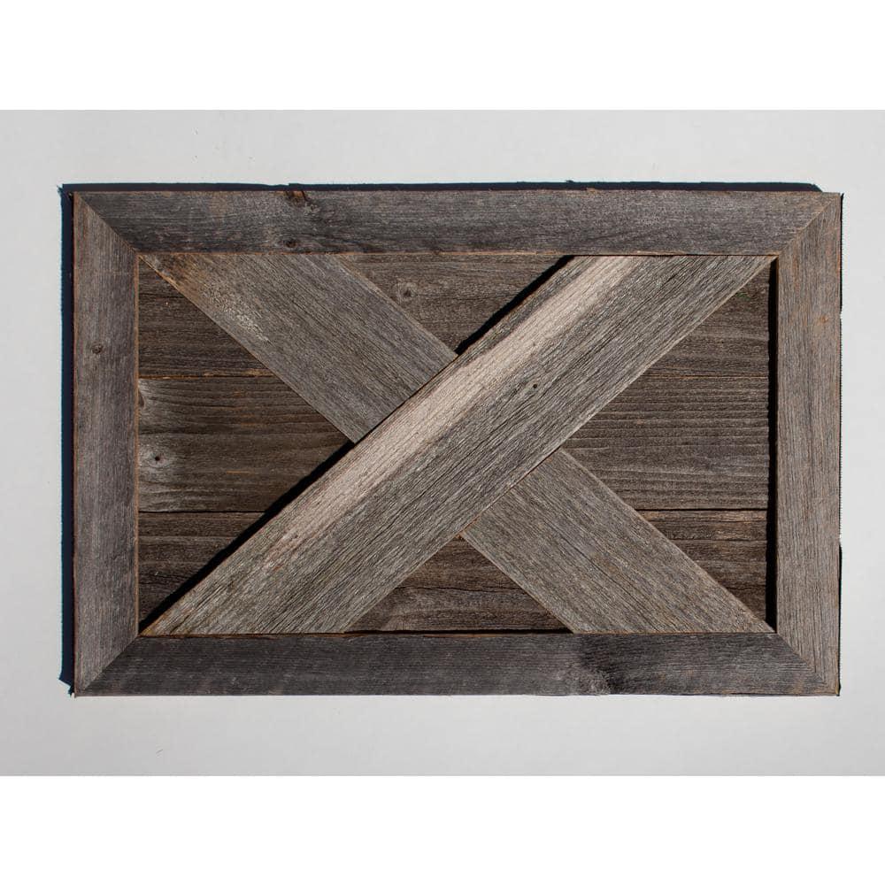 Farmhouse 22.5 in. W x 14.5 in. H, 30 in. Dia, Weathered Gray Decorative Christmas Tree Box Collar