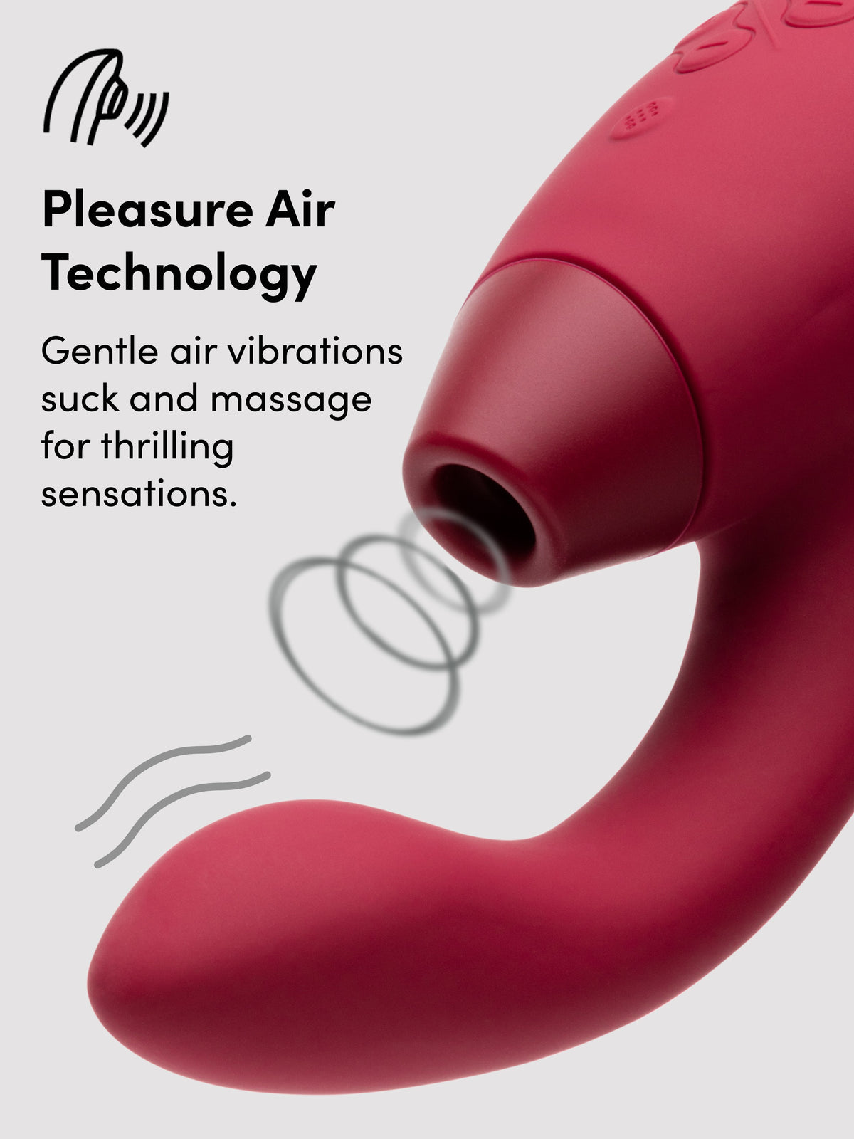 Womanizer Duo 2 Rechargeable Silicone G-Spot and Clitoral Stimulator, Red | Red