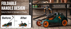 40V Cordless Lawn Mower, 16-Inch Brushless Electric Push Mower with 4.0Ah Battery, Low/High Speed Control, 5-Position Height Adjustment, 40L Grass Bag, Lightweight Mower for Yard/Lawn